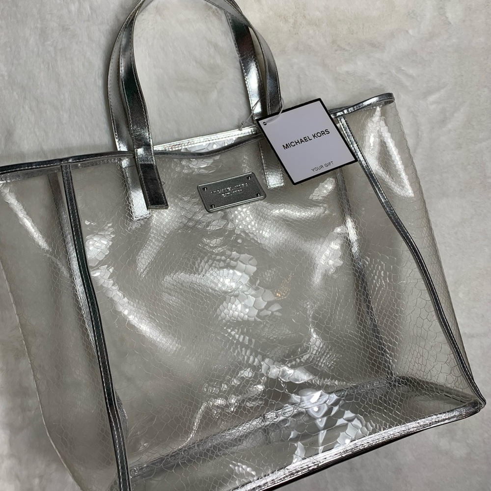 Michael Kors tote clear plastic